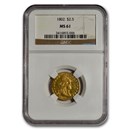 1802 $2.50 Capped Bust Gold Quarter Eagle MS-61 NGC 1802 $2.50 Capped Bust Gold Quarter Eagle MS-61 NGC